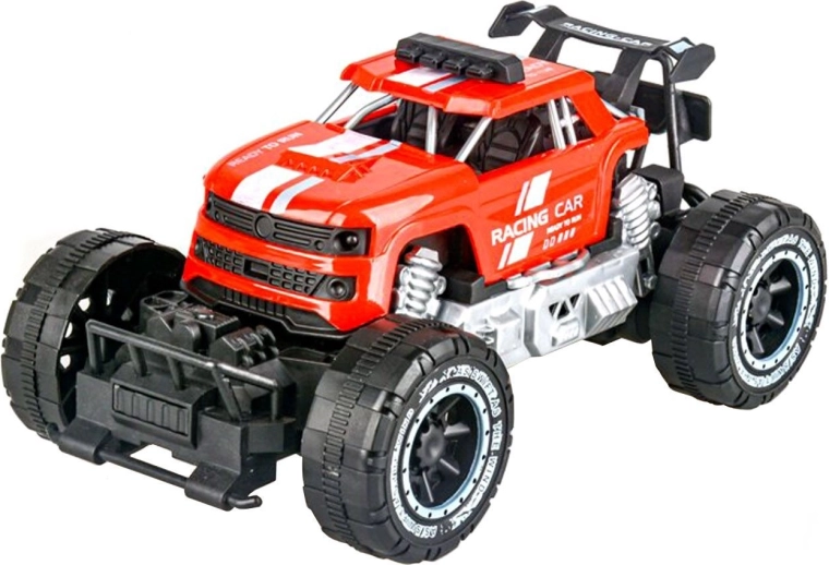 Terreinwagen met frictie-aandrijving zwart - 1 stuk