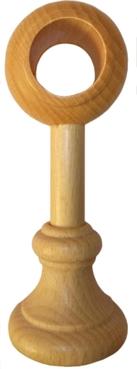 Houten houder voor gordijnroede – grenen