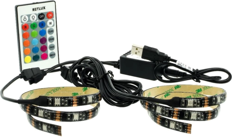Retlux USB RGB-ledstrip voor televisie en monitor