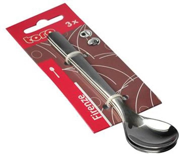 RVS theelepel TORO Firenze, set van 3 stuks