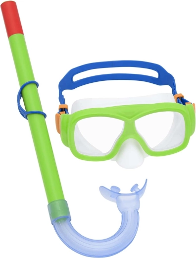 Groene BESTWAY duikset – masker en snorkel