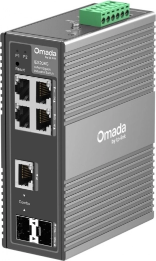 Industriële switch OMADA IES206G, 6‑poorts gigabit easy managed switch