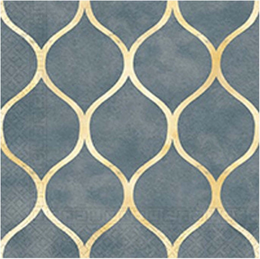 Servetten met gouden patroon 3-laags 33 × 33 cm