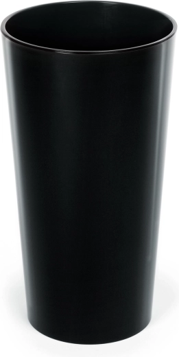 Bloempot Lilia 19 cm zwart glanzend met inzet