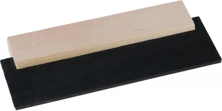 Voegspaan 280 mm met houten handgreep en gehard rubber