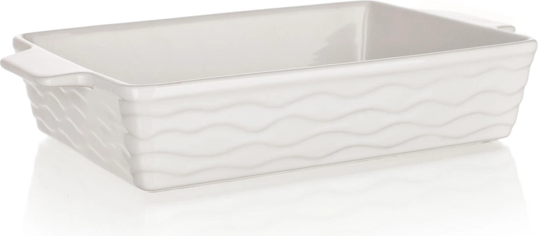 Keramische ovenschaal rechthoekig 33 × 21 cm CULINARIA wit