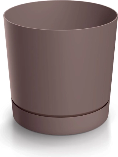 Bloempot met schotel marsala 29,2 cm TUBO P