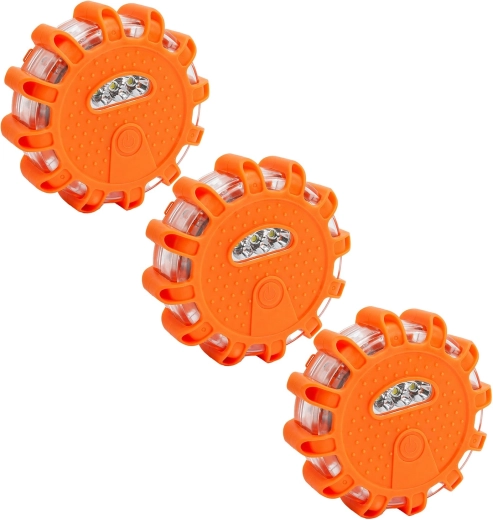 Set van 3 magnetische LED-waarschuwingslampen RENEW FORCE