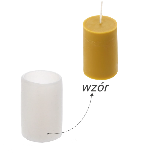 Siliconen mal voor kaarsen – gladde cilinder