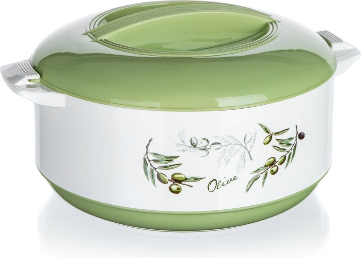 Thermoschaal OLIVES 3,5 l met roestvrijstalen inzet