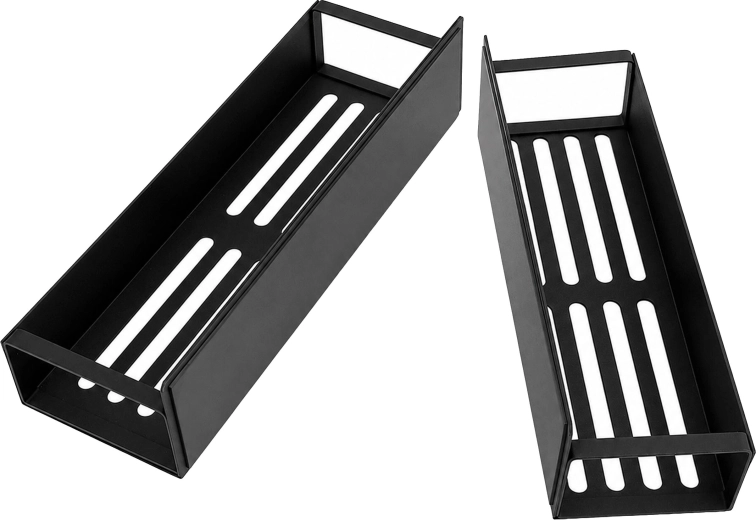 Magnetisch plankje voor op de koelkast en wasmachine voor kruiden met haakjes, 2 stuks
