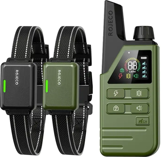 Trainingshalsband Rojeco DOG800 met 2 halsbanden