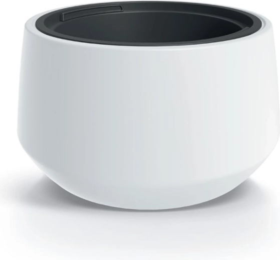 Witte kunststof bloempot HEOS 34,3 cm