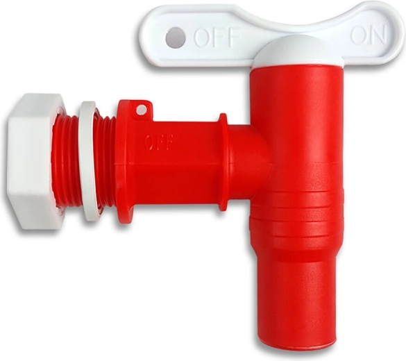 Aftapkraan voor kunststof vaten 200–500 l, schroefdraad 3/4"