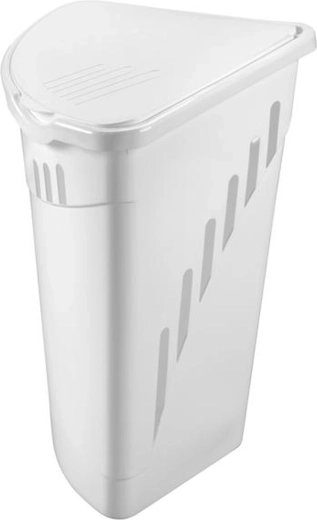 Kunststof hoekwasmand voor vuile was HEIDRUN 35 l