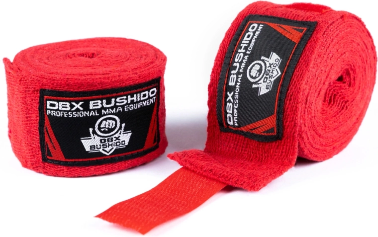 Boksbandages DBX BUSHIDO rood - 2 stuks