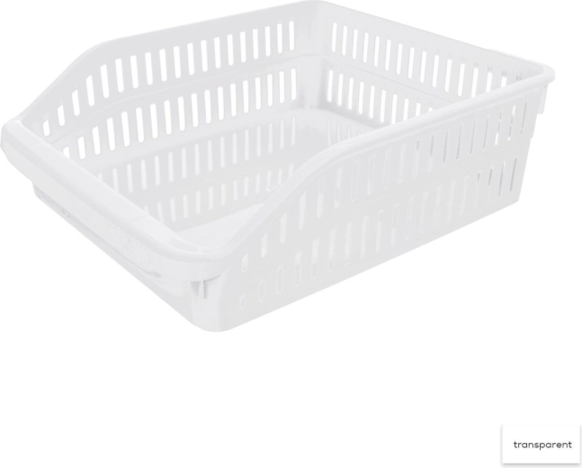 Kunststof opbergmand/organizer Tina 25,5 × 30 × 9,5 cm, mix kleuren