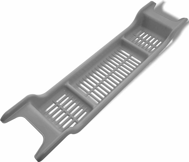 Grijs badplankje voor op het bad