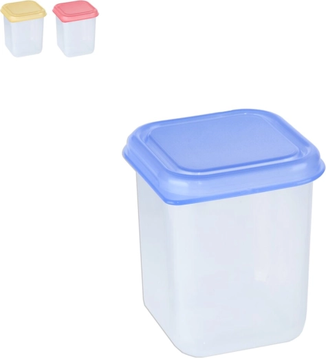 Plastic doos mini vierkant 0,2 l mix