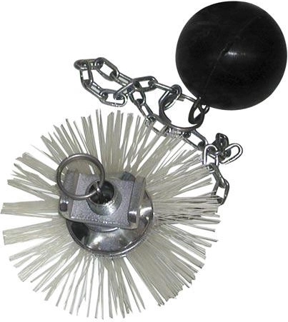 Schoorsteenroos van nylon met rubberen gewicht 140 mm