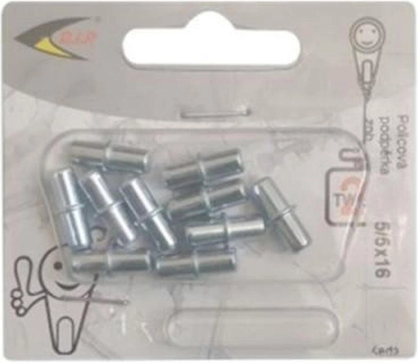 Meubelsteun 5/5 verzinkt, 10 stuks blister