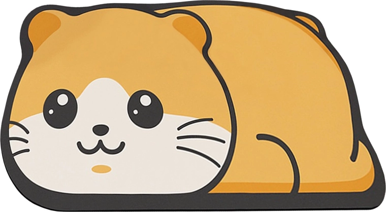 Sneldrogende diatomiet badmat Bath-hamster 60 × 40 cm
