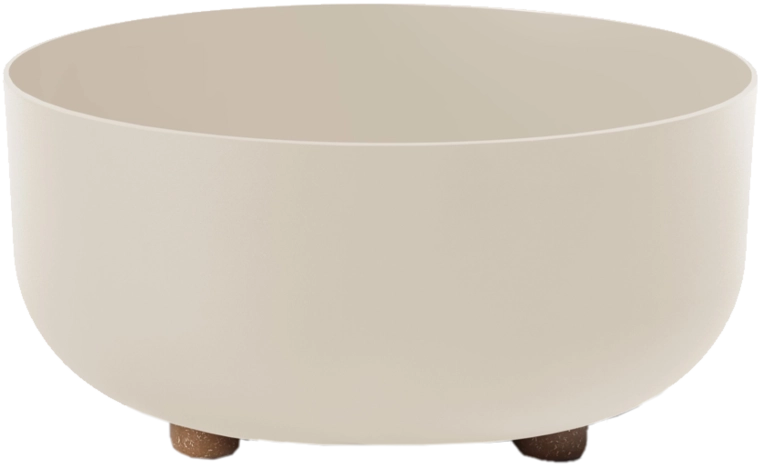 Plantenkom Sofia 30 cm beige