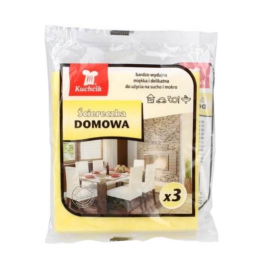 Huishoudreinigingsdoekjes Kuchcik van viscose 35 × 35 cm, 3 stuks