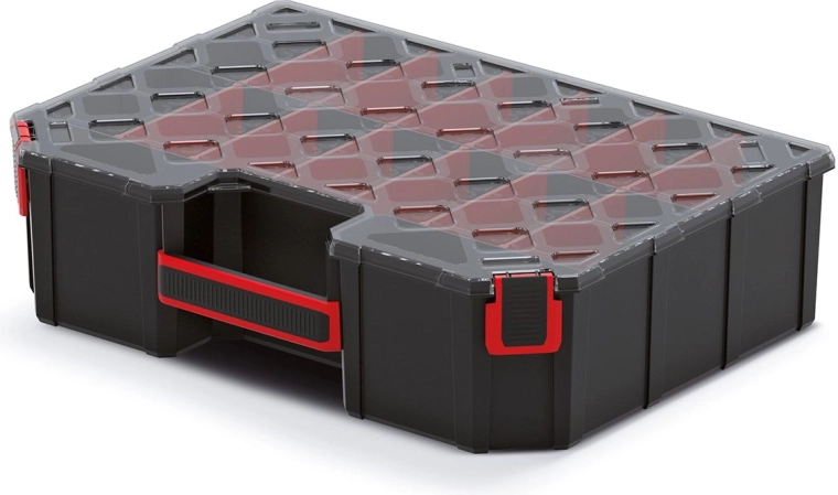 Hoge organizer TAGER CARBO PLUS met tussenschotten 390 × 284 × 105 mm