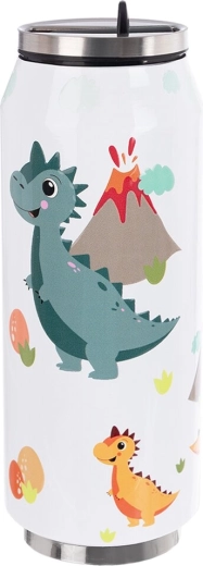 RVS-thermosfles in blikvorm DINO 400 ml