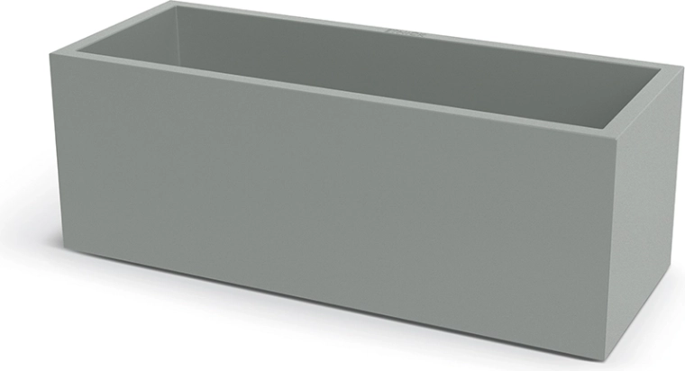 Bloembak Cubla case 98 cm, betongrijs