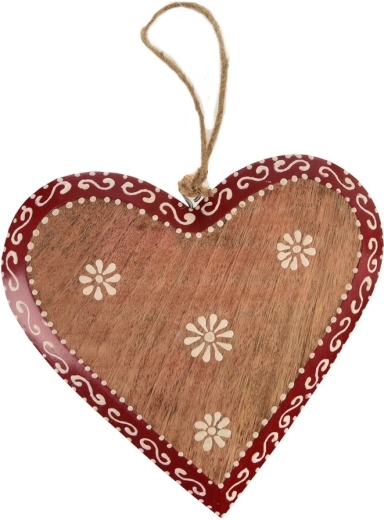 Hangend hart FOLK met mangomotief