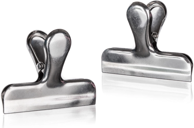 RVS zakclips AKCENT, 2 stuks