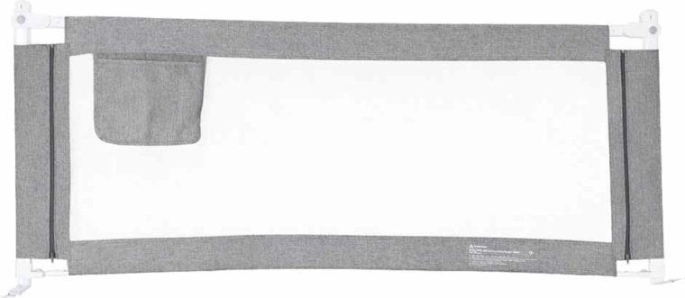 Beschermhekje voor bed 160 cm grijs