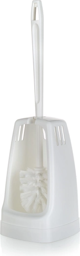 WC-set met houder, vierkant, wit