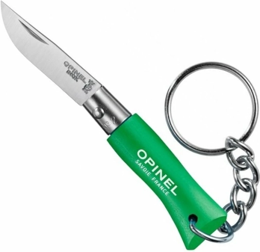 Opinel N°02 groene sleutelhanger-zakmes, beukenhout 3,5 cm