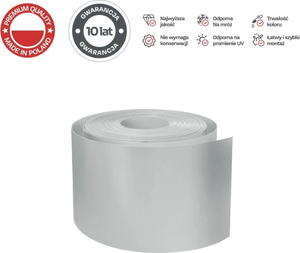 Schutting afschermingsband 26 m BASIC 19 cm PROTECTO, grijs