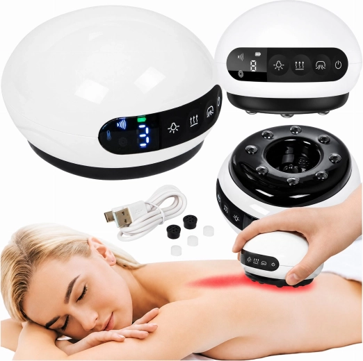 Elektrische massagecup (Chinese cup) tegen cellulitis met verwarming, USB - 1 stuk