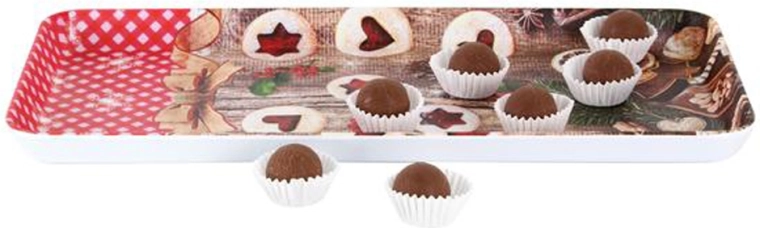 Melamine serveerschaal TORO met linzer-motief 35 × 16,5 cm