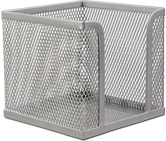 Metalen notitiebakje CONCORDE, zilverkleurig