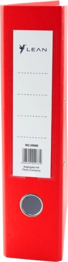 Hefboordmap A4, rug 75 mm, rood