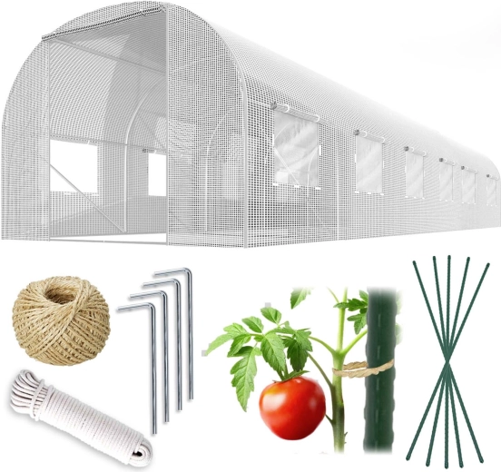 Tuinfolietunnel 3 × 6 m wit PLONOS