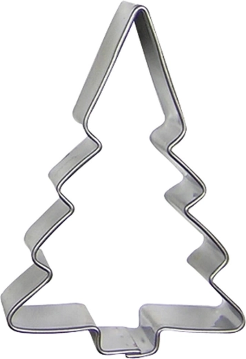 RVS uitsteekvormpjes voor koekjes – boom, set van 10 stuks