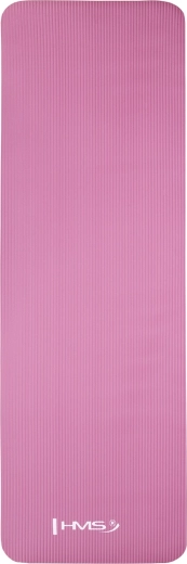 Roze yogamat HMS YM07 van NBR, 183 × 61 × 1,2 cm