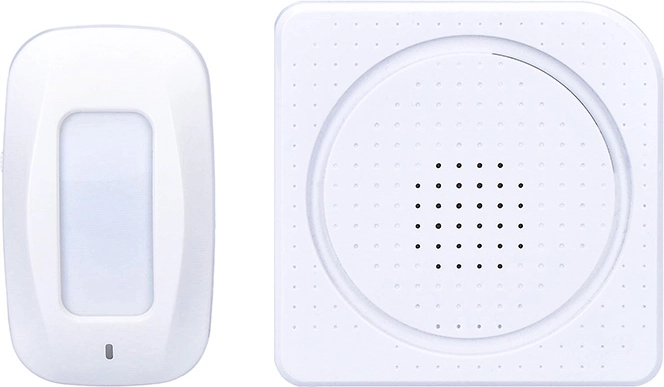 Solight draadloze bewegingsmelder met gong en PIR-sensor, wit