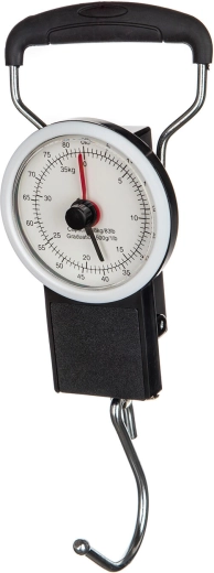 Reis-handweegschaal mechanisch 38 kg met meetlint