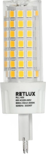 Retlux G9-ledlamp 6 W warm wit