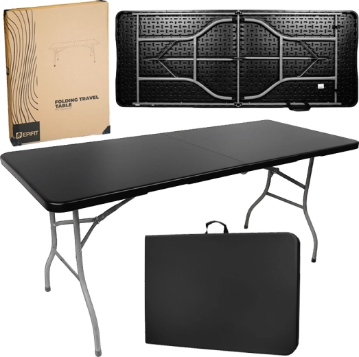 Opvouwbare bankettafel Fest 180 zwart