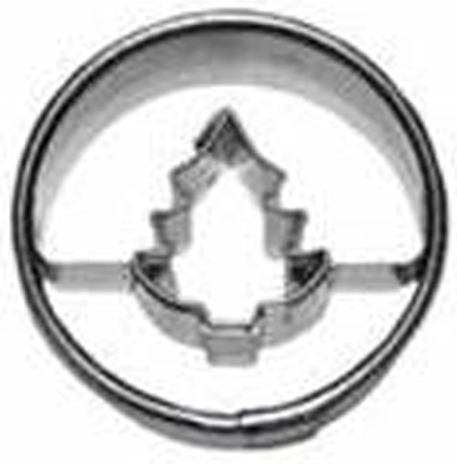 Uitsteker voor koekjes rondje met boompje 4 cm TORO