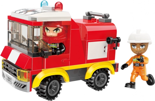 Bouwset brandweerwatertankwagen QMAN MINE CITY